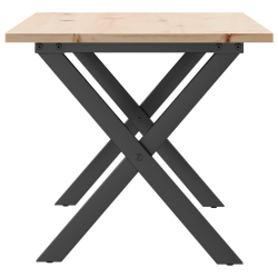 Stolik kawowy z nogami w kształcie litery X, 100x50x45 cm