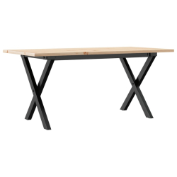 Stolik kawowy z nogami w kształcie litery X, 100x50x45 cm