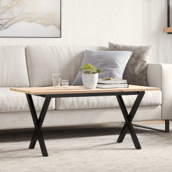 Stolik kawowy z nogami w kształcie litery X, 100x50x45 cm