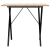 Stół jadalniany z nogami w kształcie litery X, 80x80x75 cm