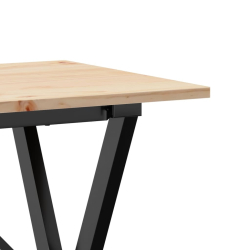 Stół jadalniany z nogami w kształcie litery X, 100x50x75 cm