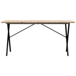 Stół jadalniany z nogami w kształcie litery X, 160x80x75,5 cm