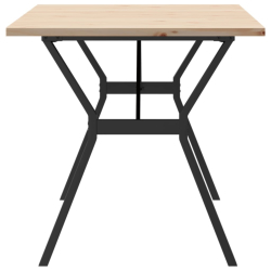 Stół jadalniany z nogami w kształcie litery Y, 140x80x75,5 cm