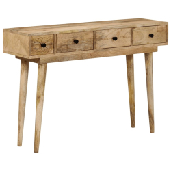 Stolik konsolowy, 110x30x75 cm, lite drewno mango