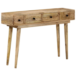 Stolik konsolowy, 110x30x75 cm, lite drewno mango