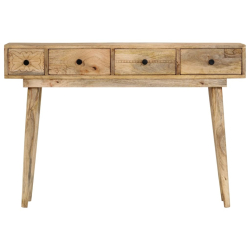 Stolik konsolowy, 110x30x75 cm, lite drewno mango