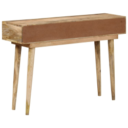 Stolik konsolowy, 110x30x75 cm, lite drewno mango