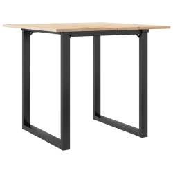 Stół jadalniany z czworokątnymi nogami, 80x80x75 cm