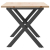 Stolik kawowy z nogami w kształcie litery X, 90x40x45 cm
