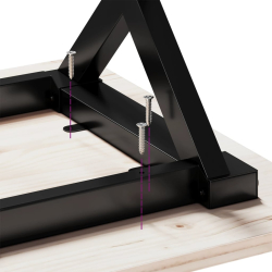 Stół jadalniany z nogami w kształcie litery X, 60x60x75 cm
