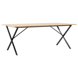 Stół jadalniany z nogami w kształcie litery X, 200x100x75 cm