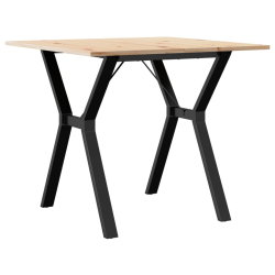 Stół jadalniany z nogami w kształcie litery Y, 80x80x75 cm
