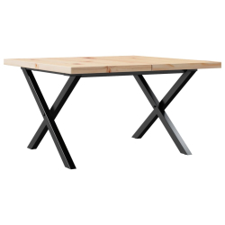 Stolik kawowy z nogami w kształcie litery X, 60x60x40,5 cm