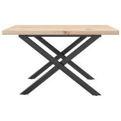 Stolik kawowy z nogami w kształcie litery X, 60x60x40,5 cm