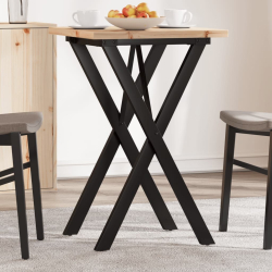 Stół jadalniany z nogami w kształcie litery X, 50x50x75,5 cm