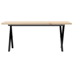 Stolik kawowy z nogami w kształcie litery X, 110x40x45,5 cm