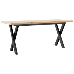 Stolik kawowy z nogami w kształcie litery X, 110x40x45,5 cm