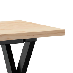 Stolik kawowy z nogami w kształcie litery X, 110x40x45,5 cm
