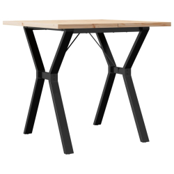 Stół jadalniany z nogami w kształcie litery Y, 80x80x75,5 cm