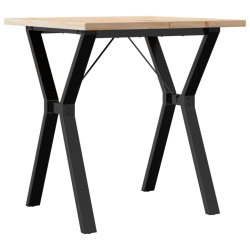 Stół jadalniany z nogami w kształcie litery Y, 70x70x75,5 cm