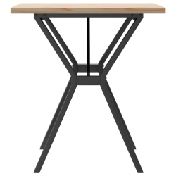 Stół jadalniany z nogami w kształcie litery Y, 70x70x75,5 cm