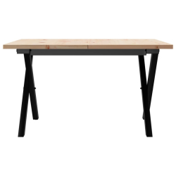 Stolik kawowy z nogami w kształcie litery X, 60x60x40 cm
