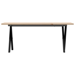 Stolik kawowy z nogami w kształcie litery X, 110x40x45 cm