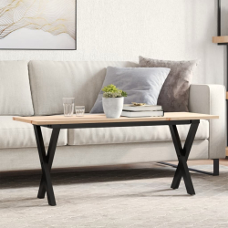 Stolik kawowy z nogami w kształcie litery X, 110x40x45 cm