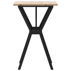 Stół jadalniany z nogami w kształcie litery Y, 50x50x75 cm