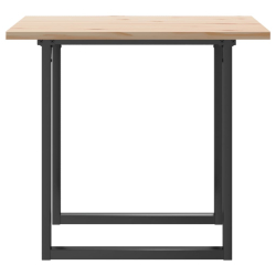 Stół jadalniany z czworokątnymi nogami, 80x80x75,5 cm