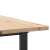 Stół jadalniany z czworokątnymi nogami, 200x100x75,5 cm