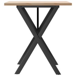 Stół jadalniany z nogami w kształcie litery X, 60x60x75,5 cm