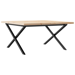 Stolik kawowy z nogami w kształcie litery X, 80x80x45,5 cm