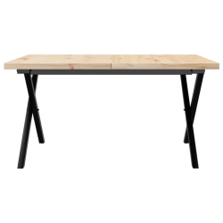 Stolik kawowy z nogami w kształcie litery X, 80x80x45,5 cm