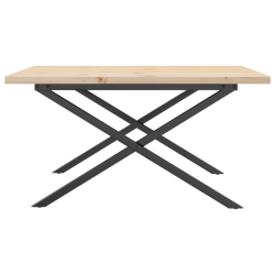 Stolik kawowy z nogami w kształcie litery X, 80x80x45,5 cm