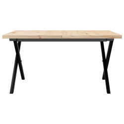 Stolik kawowy z nogami w kształcie litery X, 90x90x45,5 cm