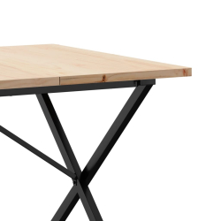 Stół jadalniany z nogami w kształcie litery X, 180x90x75,5 cm
