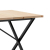 Stół jadalniany z nogami w kształcie litery X, 180x90x75,5 cm
