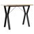 Stół jadalniany z nogami w kształcie litery Y, 100x50x75,5 cm