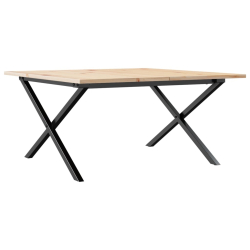 Stolik kawowy z nogami w kształcie litery X, 80x80x45 cm
