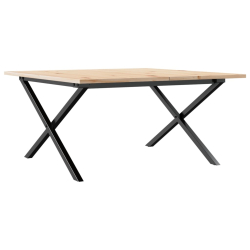 Stolik kawowy z nogami w kształcie litery X, 80x80x45 cm