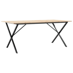 Stół jadalniany z nogami w kształcie litery X, 180x90x75 cm