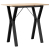 Stół jadalniany z nogami w kształcie litery Y, 80x50x75 cm