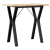 Stół jadalniany z nogami w kształcie litery Y, 80x50x75 cm