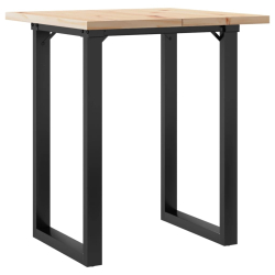 Stół jadalniany z czworokątnymi nogami, 70x70x75,5 cm