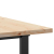 Stół jadalniany z czworokątnymi nogami, 140x80x75,5 cm