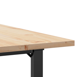 Stół jadalniany z czworokątnymi nogami, 90x90x75,5 cm