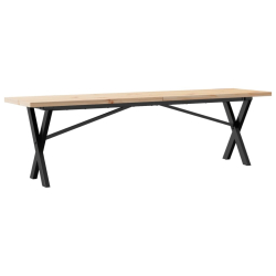 Stolik kawowy z nogami w kształcie litery X, 160x40x45,5 cm