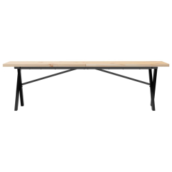 Stolik kawowy z nogami w kształcie litery X, 160x40x45,5 cm