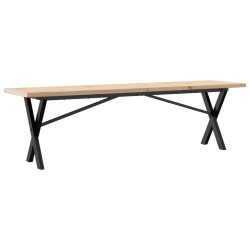 Stolik kawowy z nogami w kształcie litery X, 160x40x45,5 cm